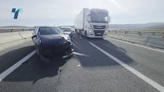 Осум Возила Во Верижен Судир На Автопатот Штип - Скопје, Се Истражуваат Причините