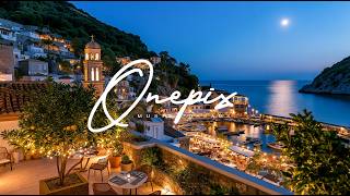 Moonlight, Candlelit Terraces & Soft Piano | Mediterranean Night Lounge Music (2 Hours, 4K) screenshot 3