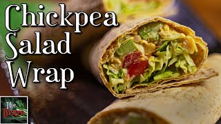Vegan Chickpea Salad in a Wrap - SUPER EASY RECIPE