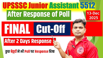 🛑UPSSSC Junior Assistant 5512 Final Cut-off | UPSSSC JA 5370 Cut-off #upsssc_junior_assistant_5512