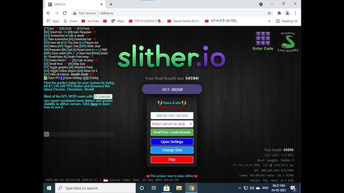 SlitherPlus - Zoom, Skin Creator, Mod, Bots