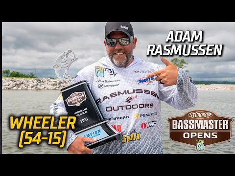 Bassmaster OPEN: Adam Rasmussen wins at Wheeler Lake with 54 pounds, 15  ounces 