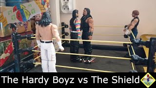 The Hardy Boyz vs The Shield. RSN Tag Team championship match.