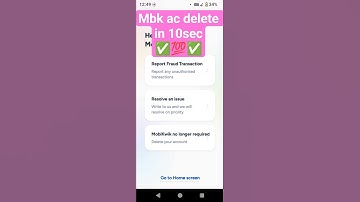 MobiKwik Ac Delete Permanently ✅💯✅