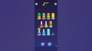 Nut sort - color puzzle game by kiwi fun level 199