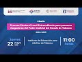 Charla sobre el Proceso Electoral Local Extraordinario para Personas Juzgadoras de Poder Judicial.