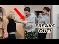 TATTOO PRANK (he freaked out!)