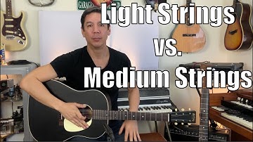 Light Strings VS. Medium Strings DO THEY SOUND DIFFERENT?