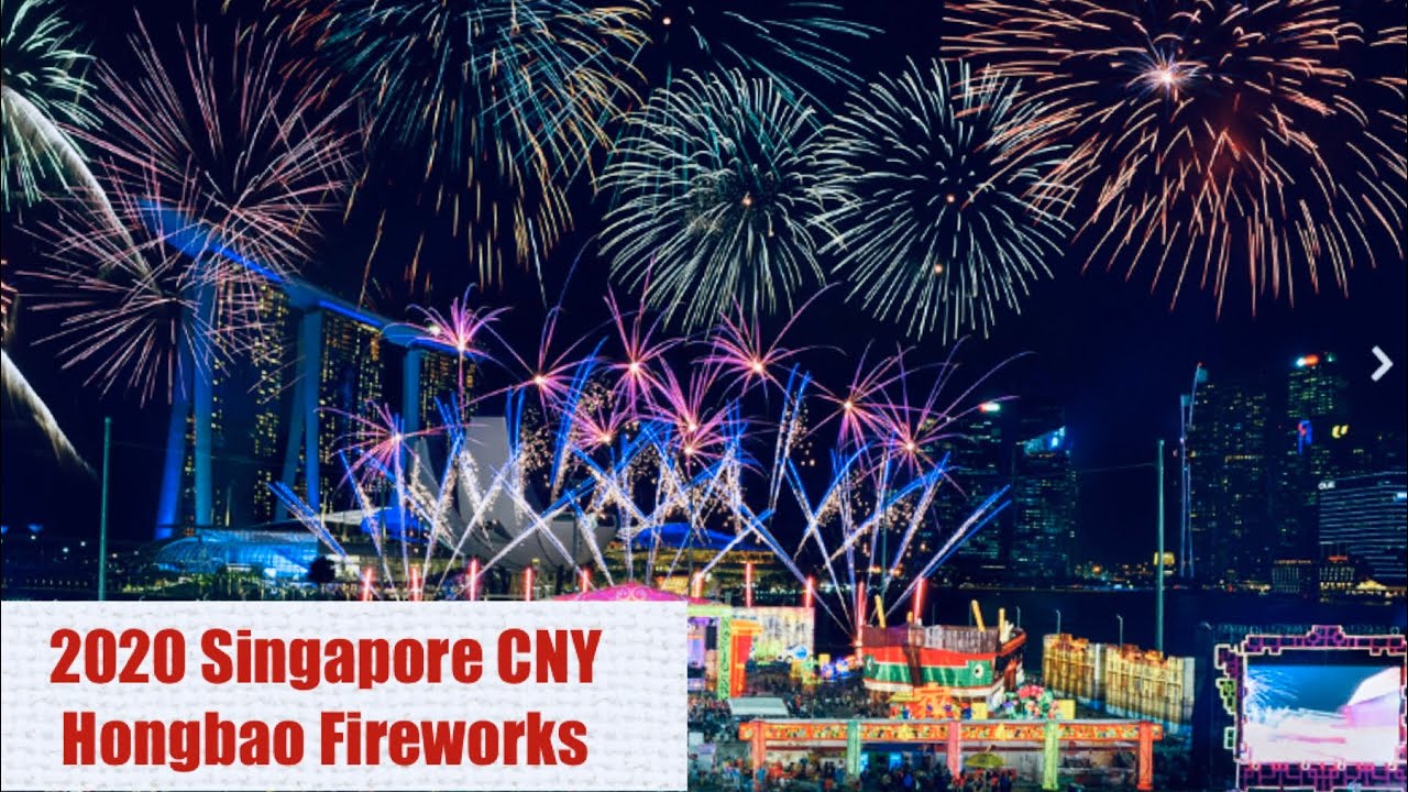 Singapore Chinese New Year 2020 fireworks countdown || Jc &amp; Liza