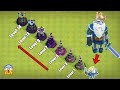 Royal Ghost Vs  Level 1 To Max Level Defense Formation - Clash of clans