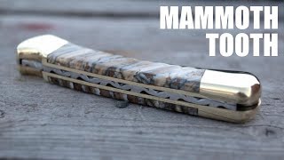 AMAZING CUSTOM KNIFE - Mammoth Tooth & File Work!