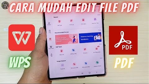 Cara edit file PDF dengan MUDAH hanya menggunakan WPS OFFICE pada hp Android