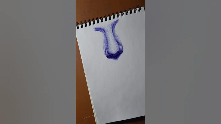 nose drawing practice with pen 🖊 #art #artist #sketch #shorts