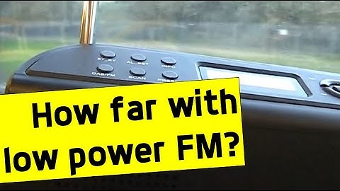 Range testing a 1 watt low power FM broadcast station (Surf FM)