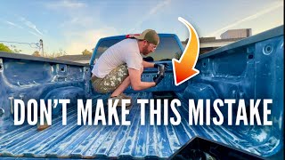 How to apply Bedliner. Avoid these DIY MISTAKES.  Herculiner roll on bed coating.