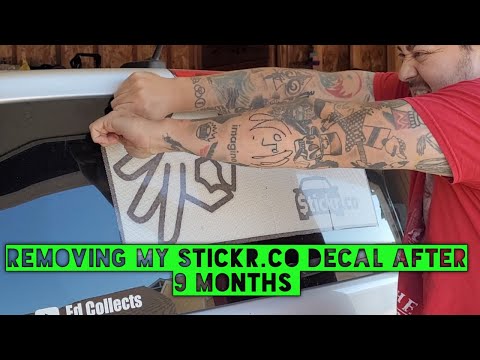 Removing My Stickr.co Decal After 9 Months - Don't Do What I Did!