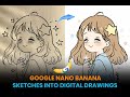 Make Your Sketches Look Professional Using Nano Banana &amp; Illustrator #youtube #adobeillustrator