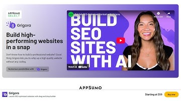 Grigora Lifetime Deal On Appsumo - Build HIGH-PERFORMING Websites FAST