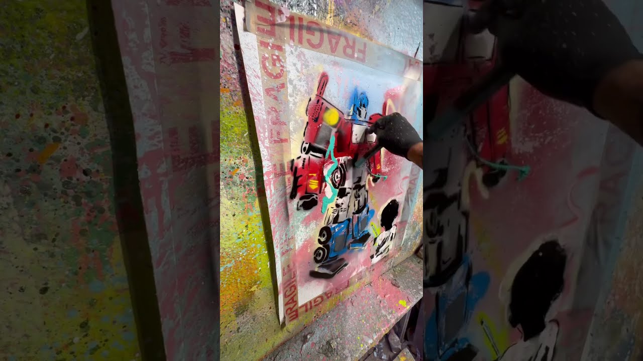 LP Original On 300gsm Paper Optimum Control MAY25 Transformers Artprocess Robotics Artist