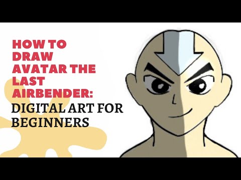HOW TO DRAW AVATAR THE LAST AIRBENDER : DIGITAL ART FOR BEGINNERS - YouTube