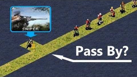Can they pass by Sniper ? - Red Alert 2