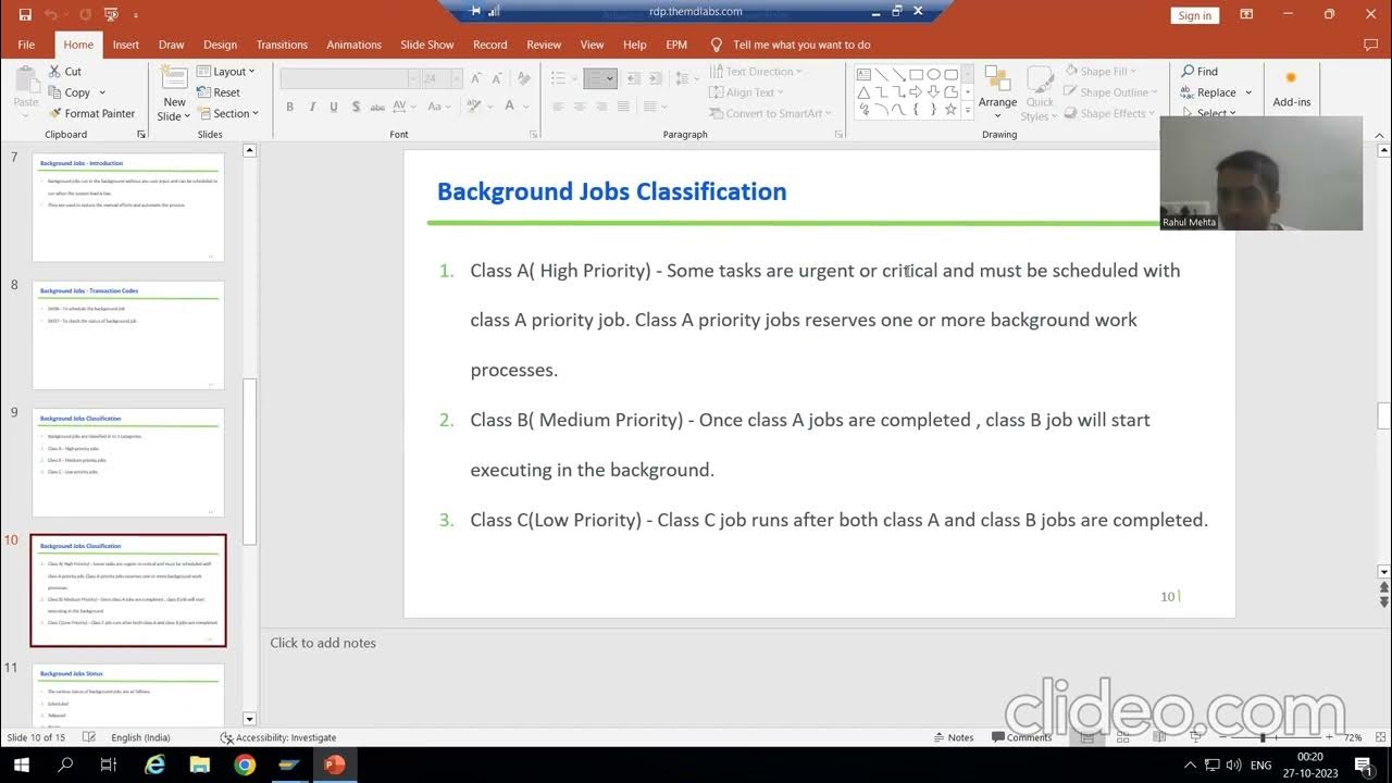 21 advanced abap concepts background jobs transaction codes and