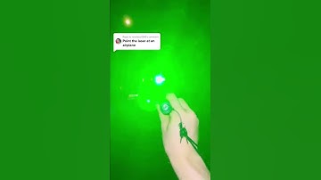 Never point the laser at an airplane!
