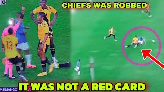 KAIZER CHIEFS WAS ROBBED NO RED CARD | SUNDOWNS BENEFITING FROM REFEREE