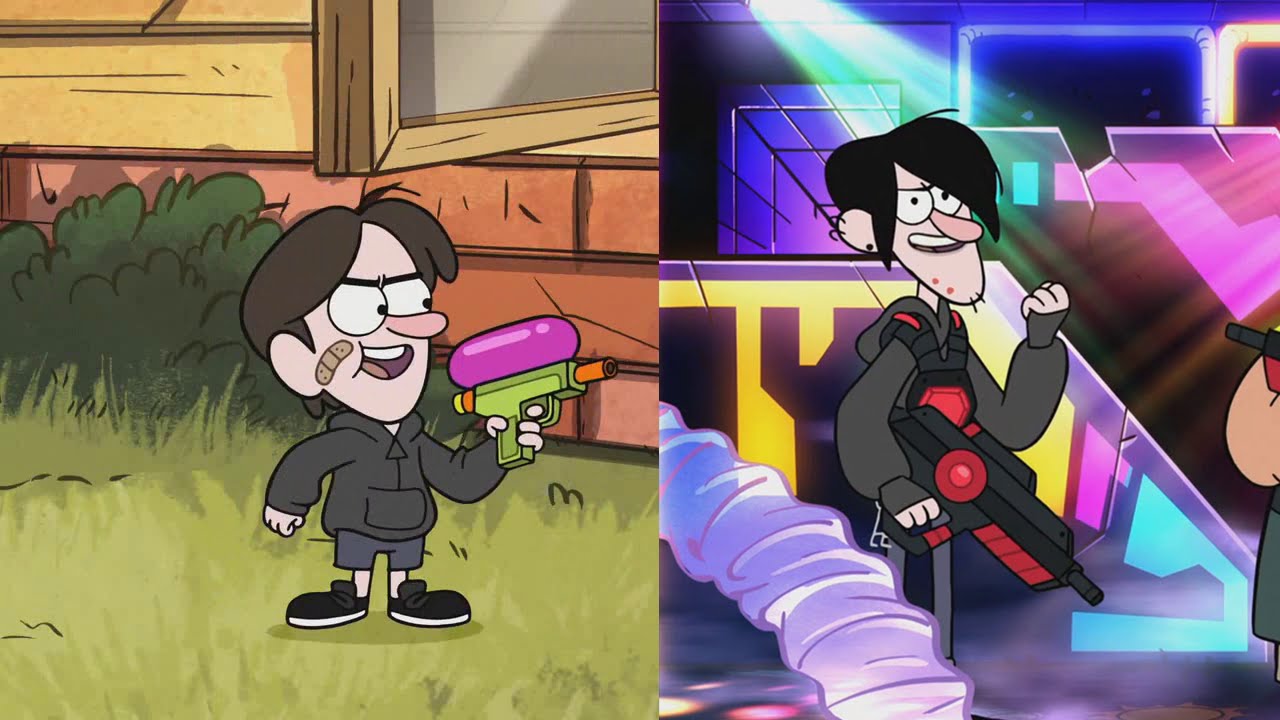 Gravity Falls - "Blendin's Game" Young/Laser Robbie! 