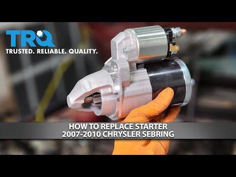 How to Replace Starter 2007-2010 Chrysler Sebring