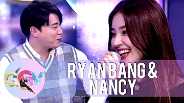 Ryan Bang can't look Nancy in the eyes | GGV