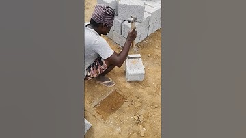 Solidblock cutting skills ✅👌👌👌 #ytshorts  #shortsfeed #construction #solidblock #cuttingskills