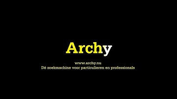 Archy, de zoekmachine voor particuliere en professionele opdrachtgevers