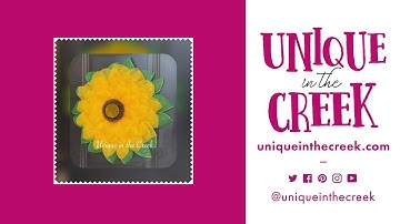 Easy DIY Deco Mesh Sunflower Wreath on UITC Large Board