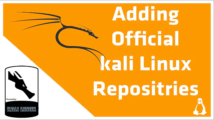 How to add official repositories on Kali Linux