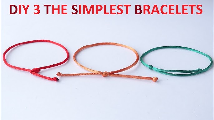 Adjustable sliding knot bracelet - single slider. Simple step by step  tutorial 