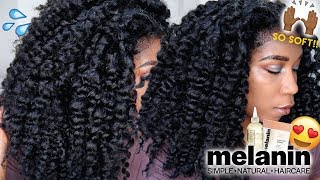 WET Flat Twist Out Method  ft. Melanin Haircare | Defined Type 4 Natural Hair