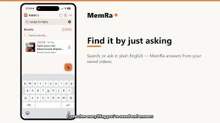 How to find any saved video in MemRa — just ask screenshot 1