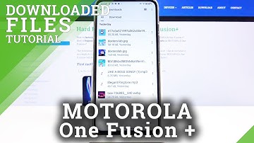 How to Find Downloads in MOTOROLA One Fusion+ - Locate Saved Files