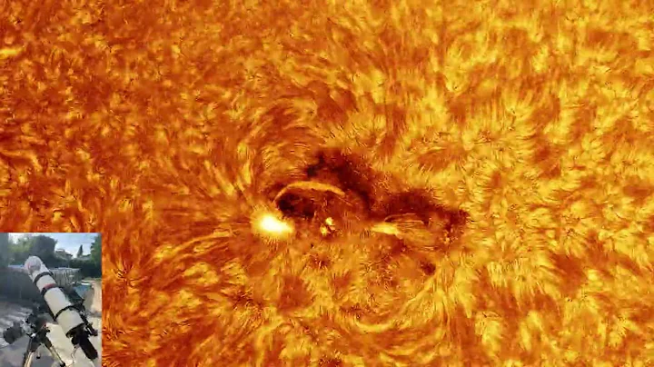 Sun through a telescope