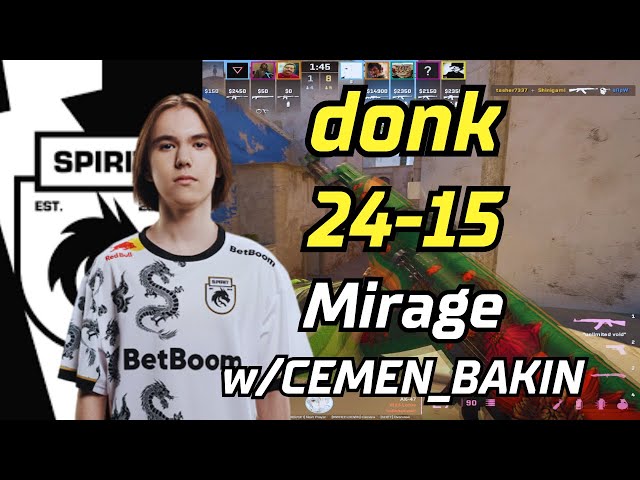 donk w/CEMEN_BAKIN | Mirage POV | May 11, 2024 | #cs2 #demo class=