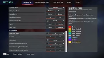 How To Manage Color Blind Mode In Apex Legends PC