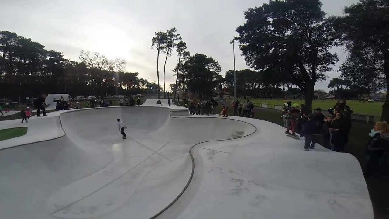 Le Skate-parc de Capbreton (Landes) a ouvert le 21 décembre 2013 - YouTube