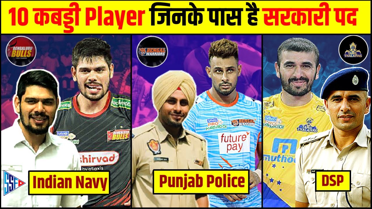10 Kabaddi Players And Their Jobs 2021 | Prokabaddi Players And Their Jobs in Real Life 2021 | Hindi