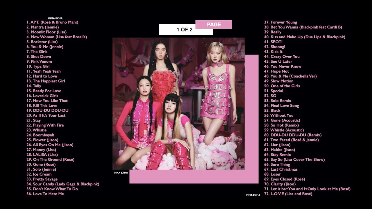 B L A C K P I N K FULL A L B U M 2024 PLAYLIST ALL S O N G S UPDATED B L A C K P I N K FULL A L B U M 2024 PLAYLIST ALL S O N G S UPDATED