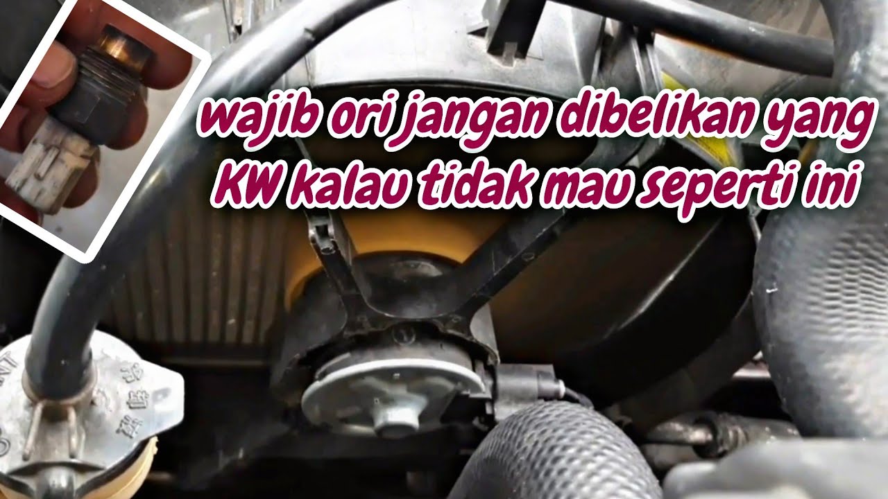penyebab kipas radiator nyala terus great corolla ( all mew ) - YouTube