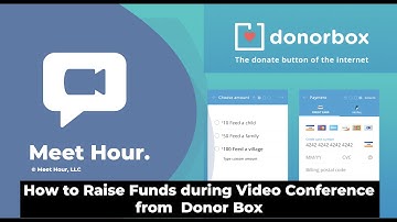 (Meet Hour - Tutorial) - How to Raise Funds during Video Conference from DonorBox in Desktop/Web
