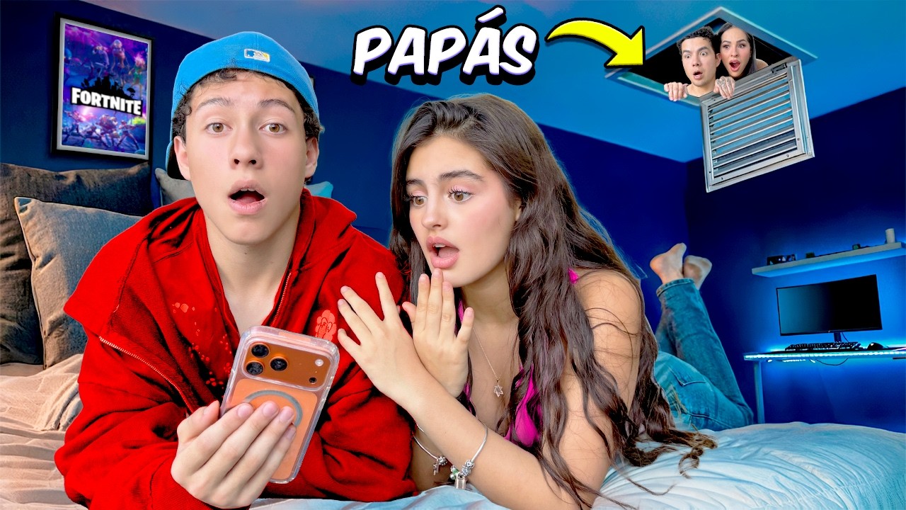 ESCONDIDOS EN SECRETO EN LA HABITACIÓN DE NUESTRO HIJO SPAY! 