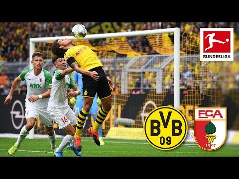 Borussia Dortmund vs. FC Augsburg I 5-1 I Sancho, Alcacer, Reus and Brandt Score - Highlights