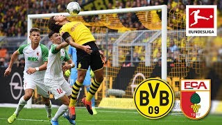 Borussia Dortmund vs. FC Augsburg I 5-1 I Sancho, Alcacer, Reus and Brandt Score - Highlights